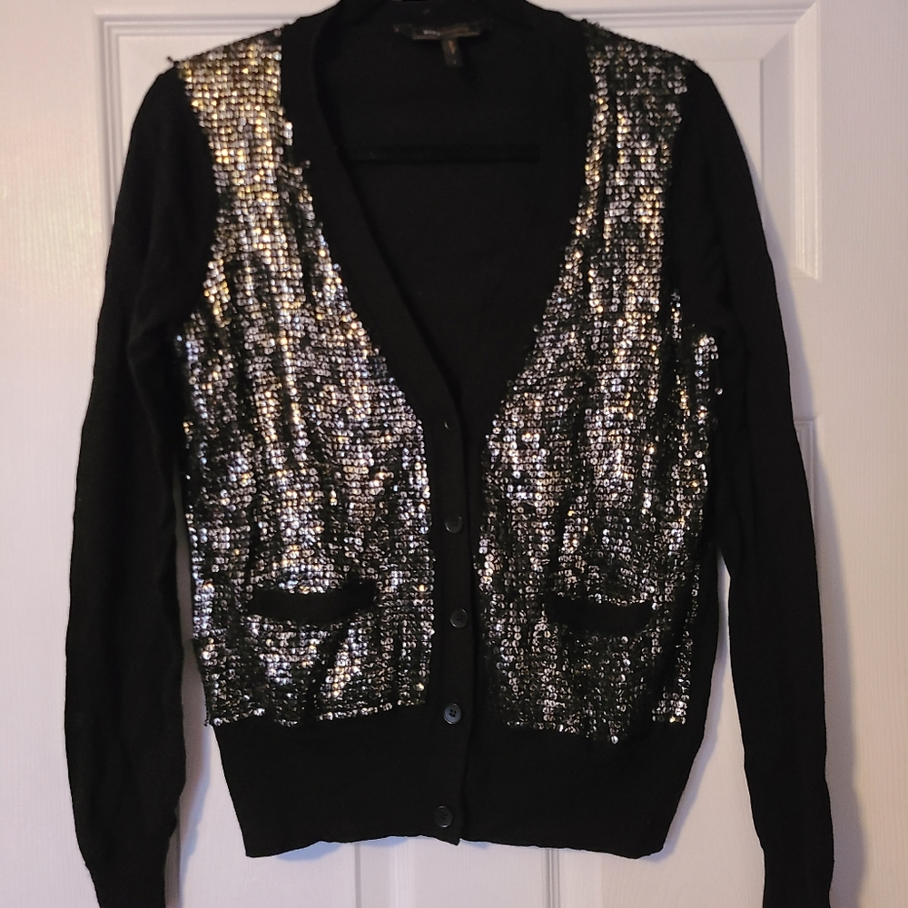 BCBG sequin cardigan